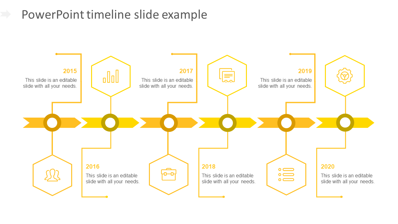 Download from our PowerPoint Timeline Slide Example