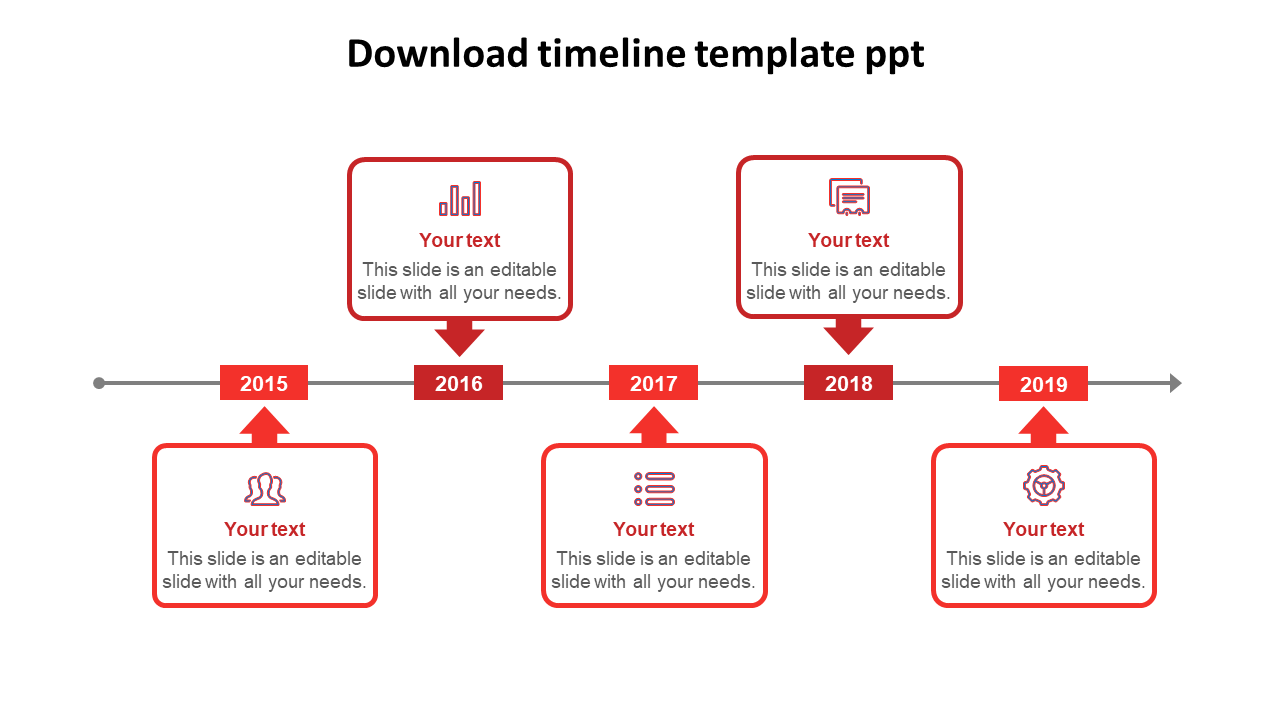 Download Timeline Template PPT for Structured Presentations