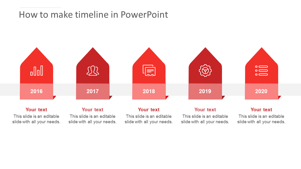 create timeline in powerpoint 2016