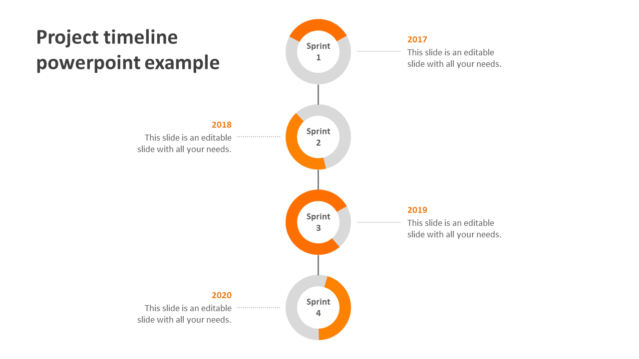 Our Predesigned Project Timeline PowerPoint Example