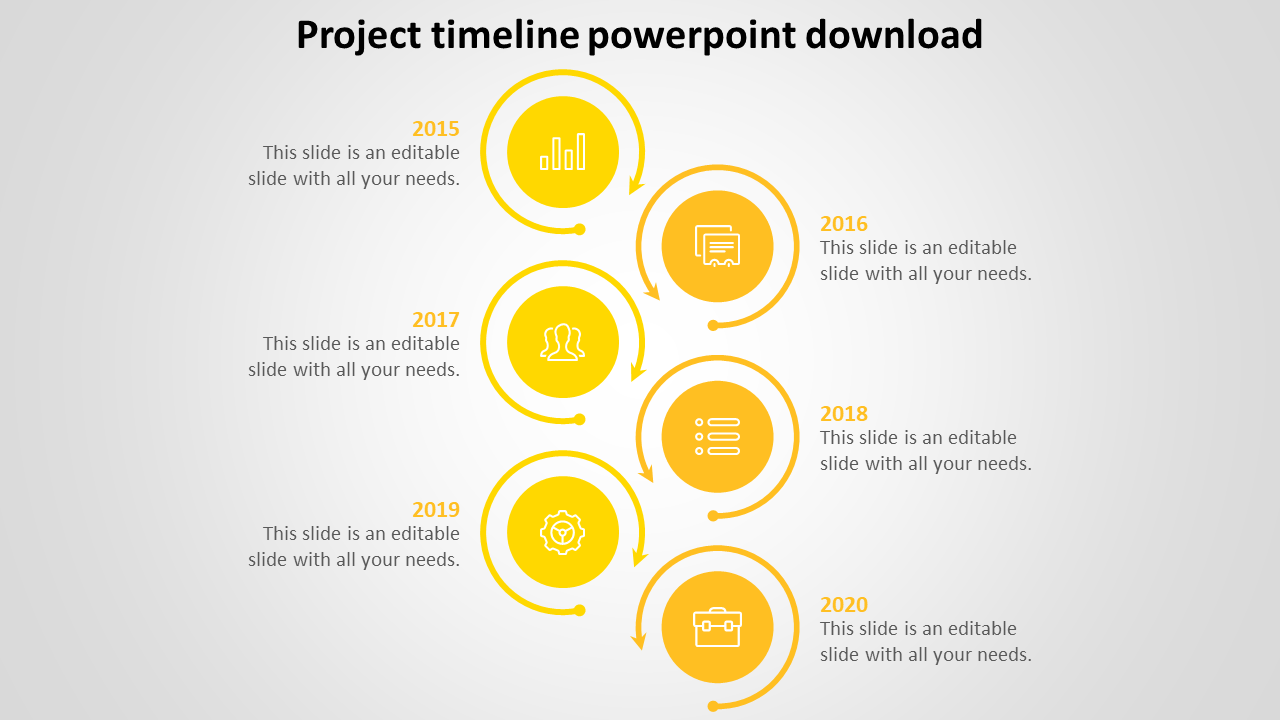 Project Timeline PowerPoint Download Slide Templates