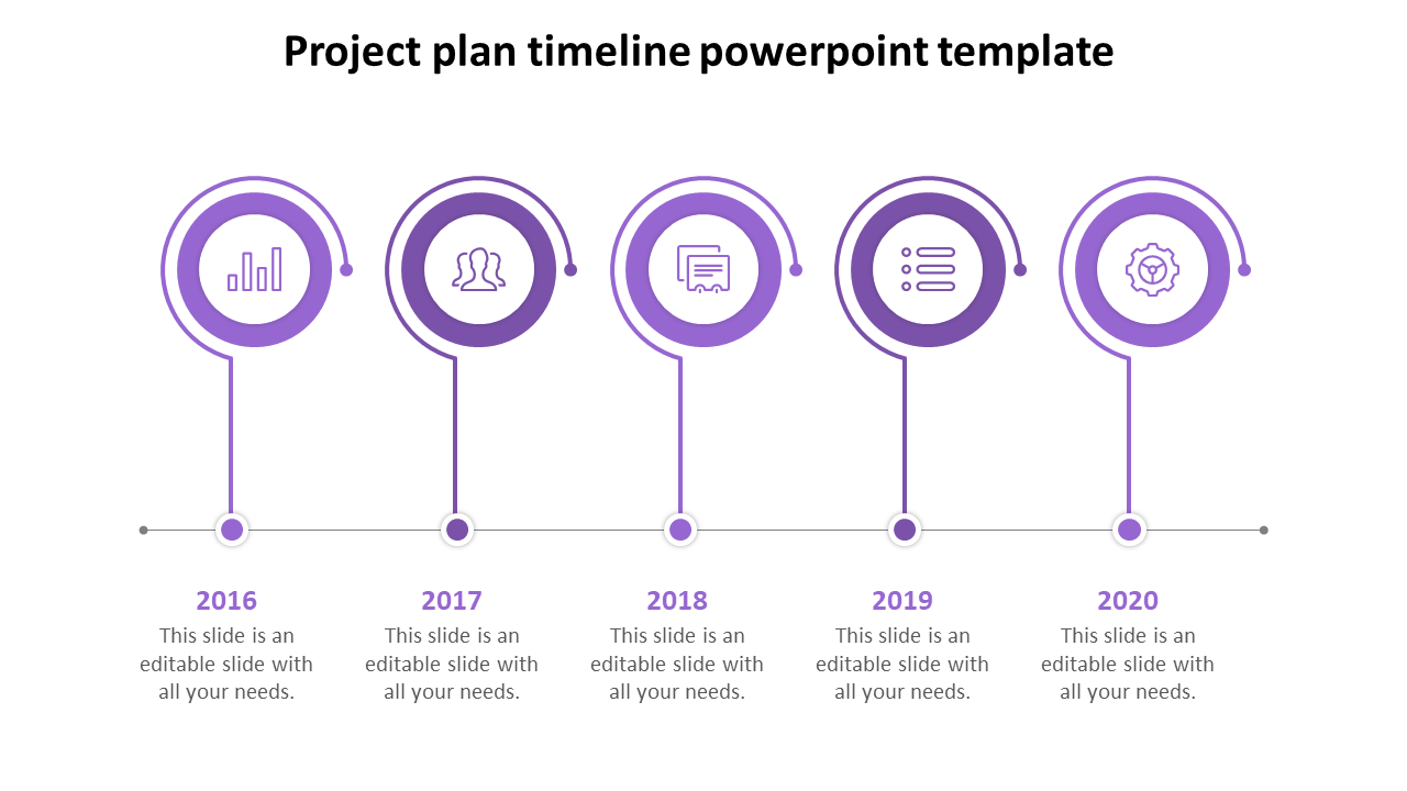 Project Plan Timeline PowerPoint Template Slide Design