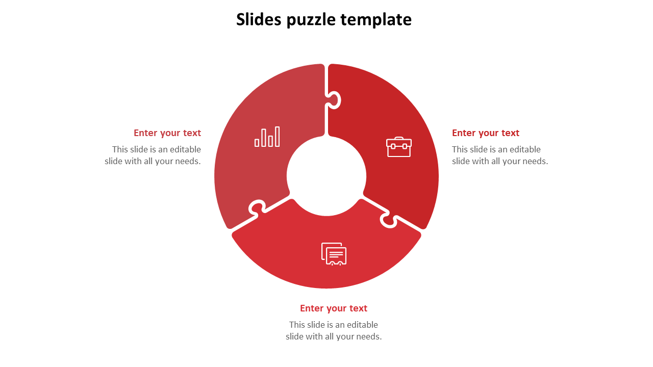 Google Slides & PowerPoint Template For Puzzle Presentation