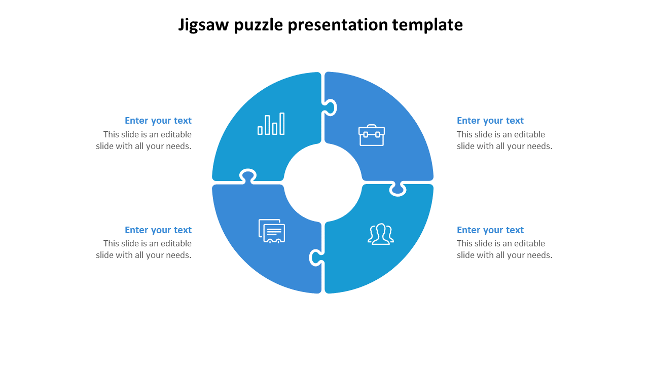 Our Predesigned Jigsaw Puzzle Presentation Template Slides