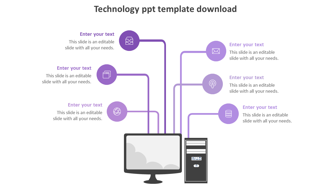 Business Technology PPT Template Download Presentation