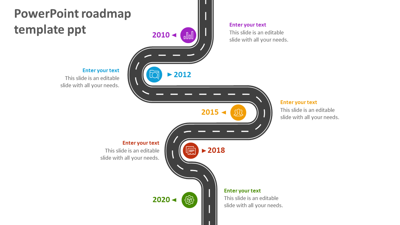 roadmap template powerpoint free download