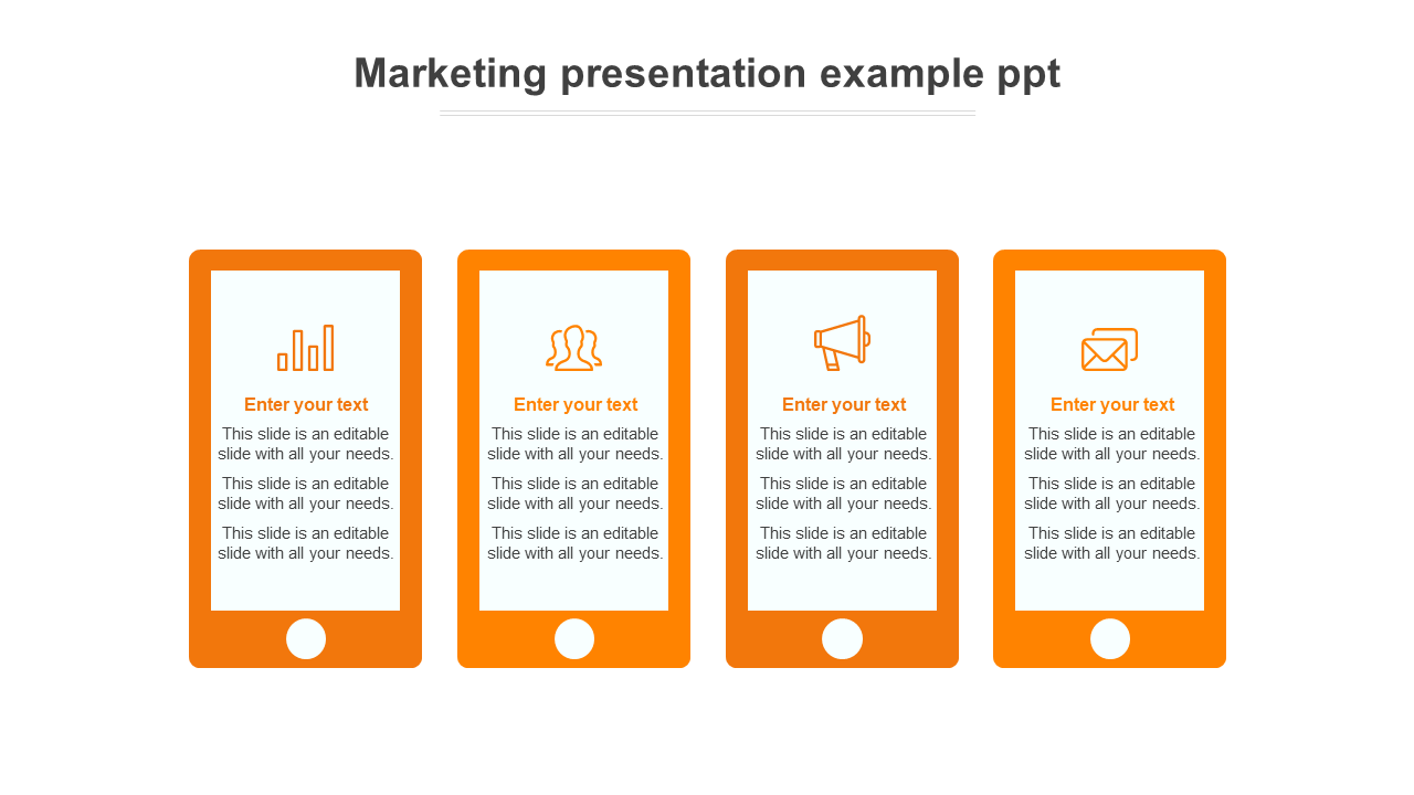 Impressive Marketing Presentation Example PPT Templates