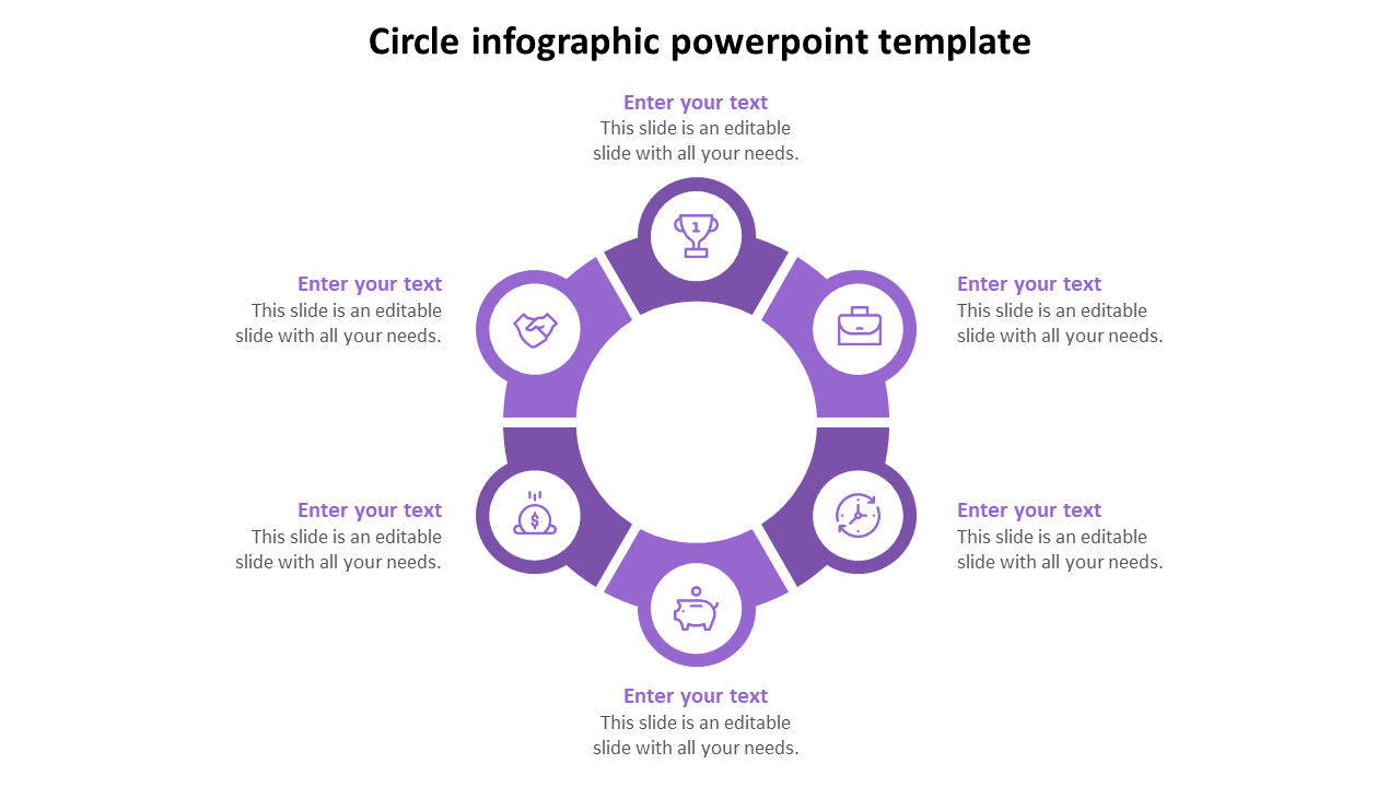 Creative Circle Infographic PowerPoint Template Slides