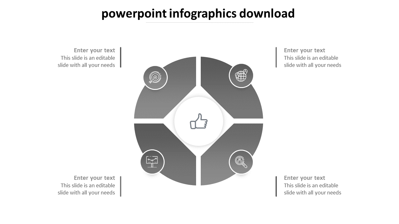 PowerPoint Infographics Download Template Designs 4-Node