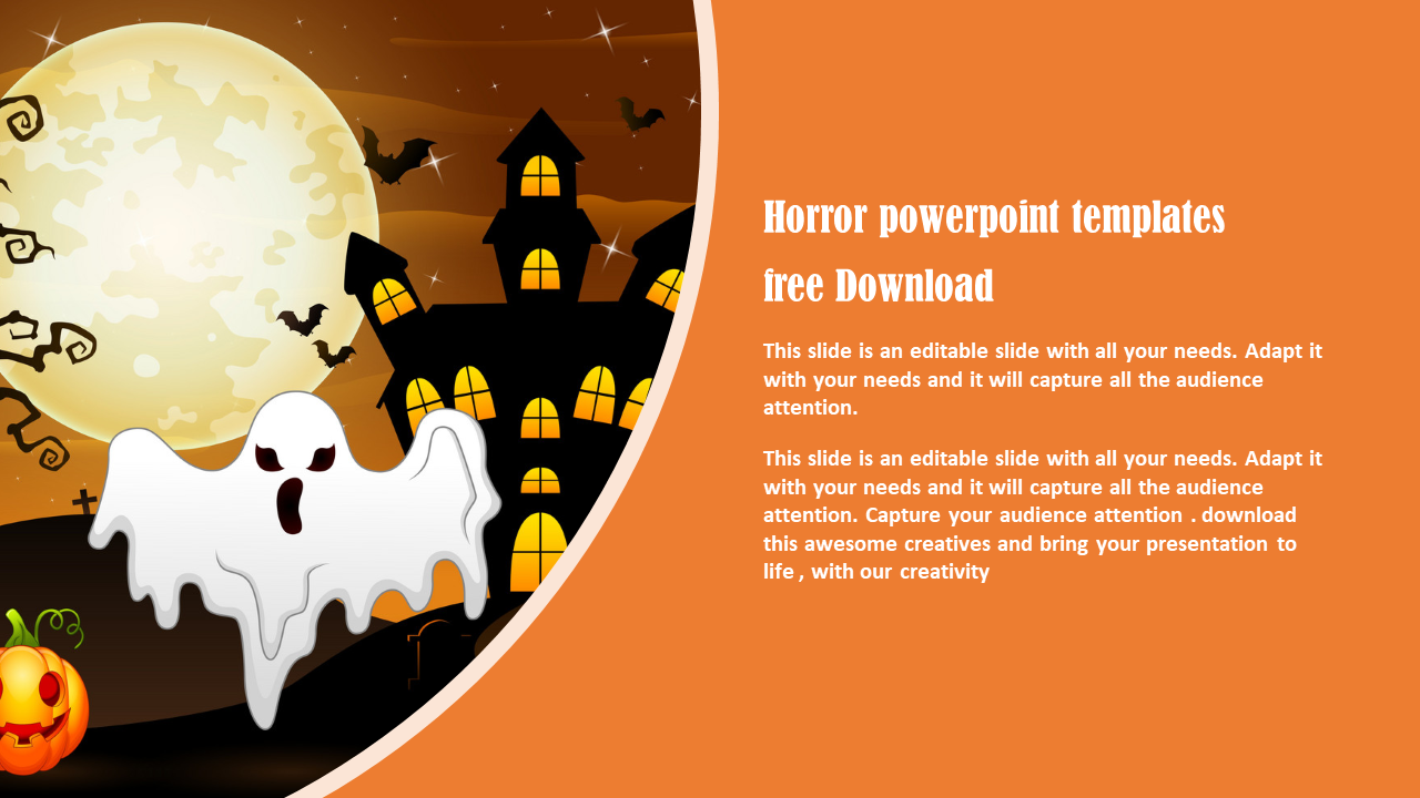 Stunning Horror PowerPoint Templates Free Download