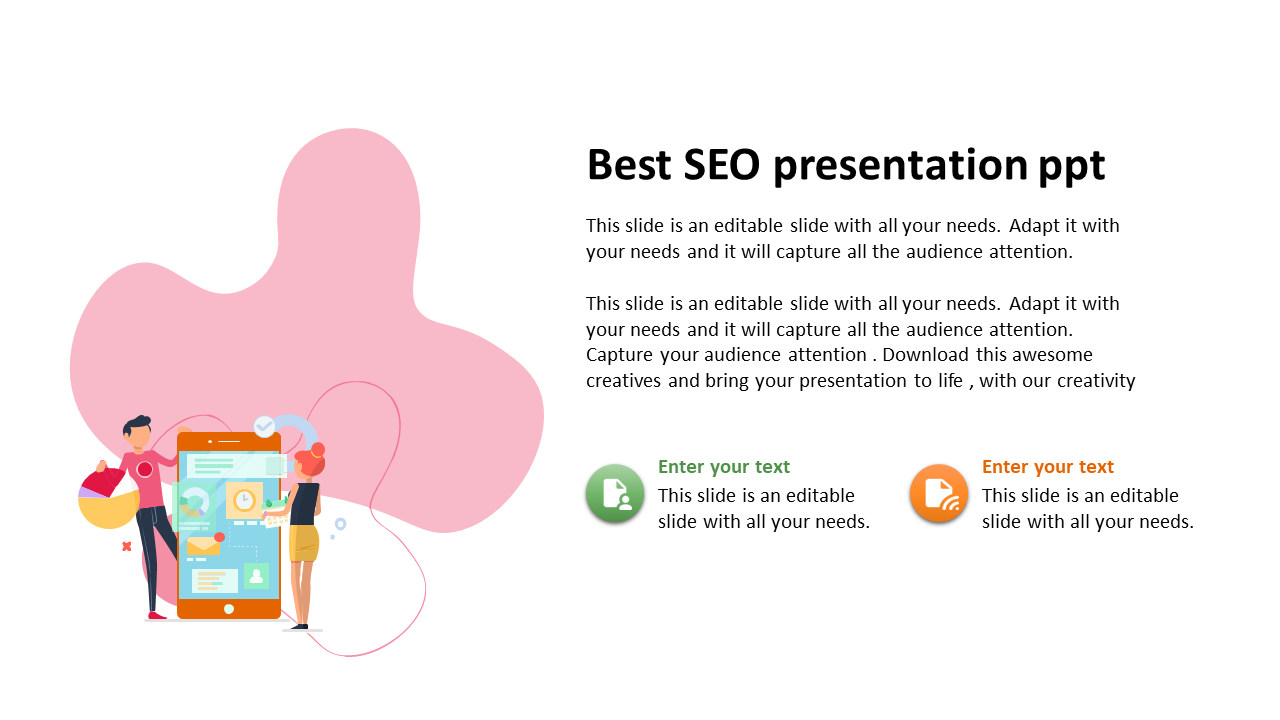 Use Best SEO Presentation PPT Slide Design Template