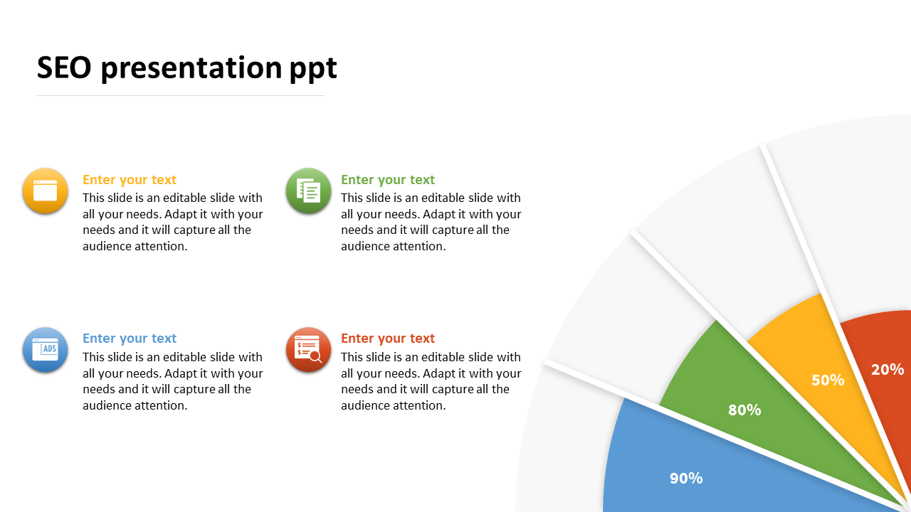 Affordable SEO Presentation PPT Slide Template Design