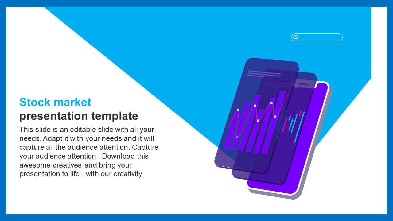 Innovative Stock Market Presentation Template-One Node