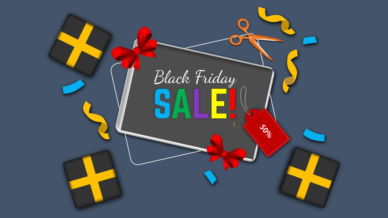 Awesome Black Friday PPT, Google Slides And Canva Templates