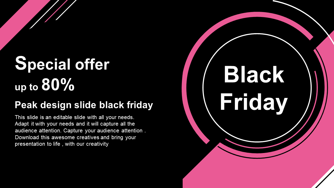 Amazing Peak Design Slide Black Friday Presentation