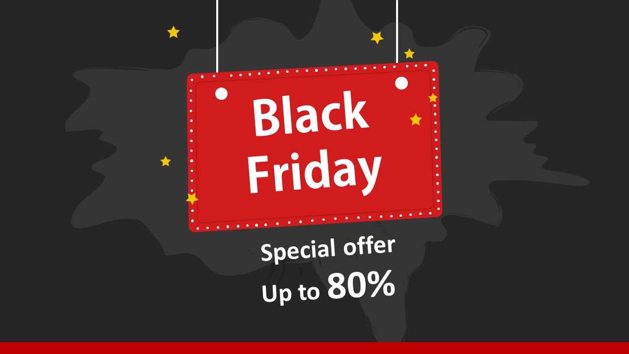 black friday powerpoint template slide design