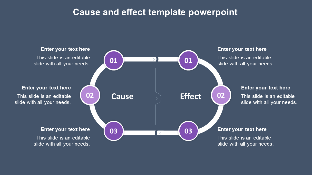 Creative Cause And Effect Template PowerPoint Design