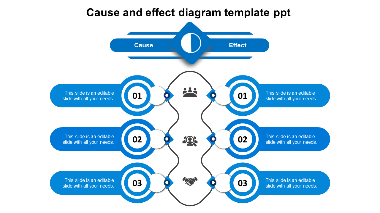 Download Cause and Effect Diagram Template PPT Design