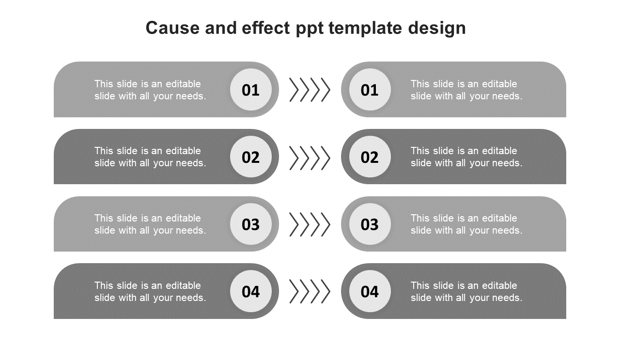 Creative Cause And Effect PPT Template Design