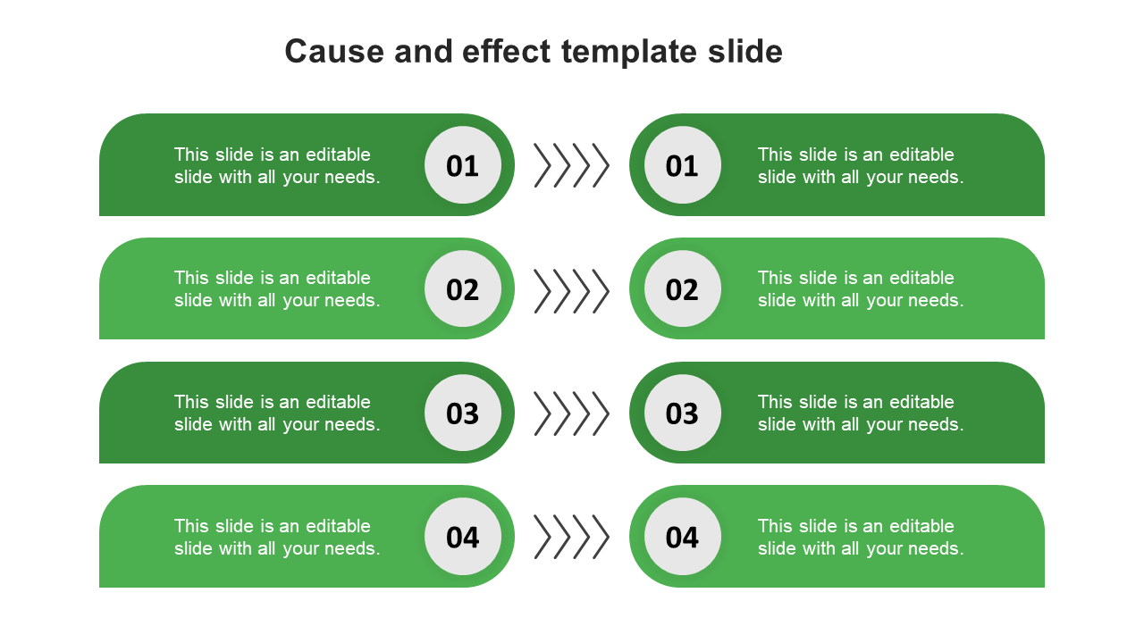 Amazing Cause And Effect Template Slide Designs