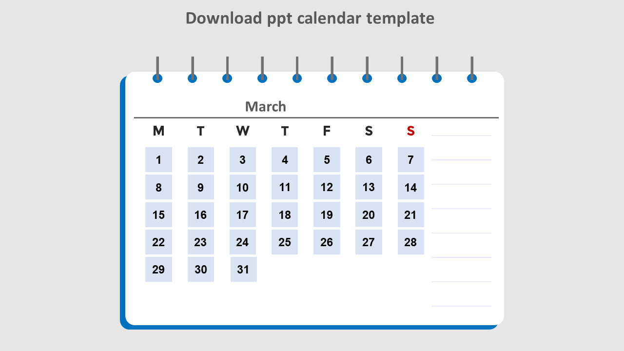 Download PPT Calendar Template PowerPoint Presentation