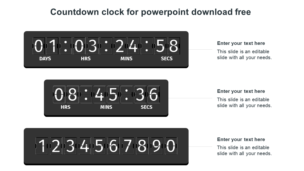 digital countdown timer for powerpoint