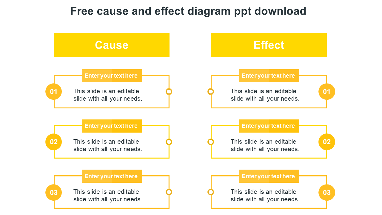 Free cause and effect Diagram PPT Download Design