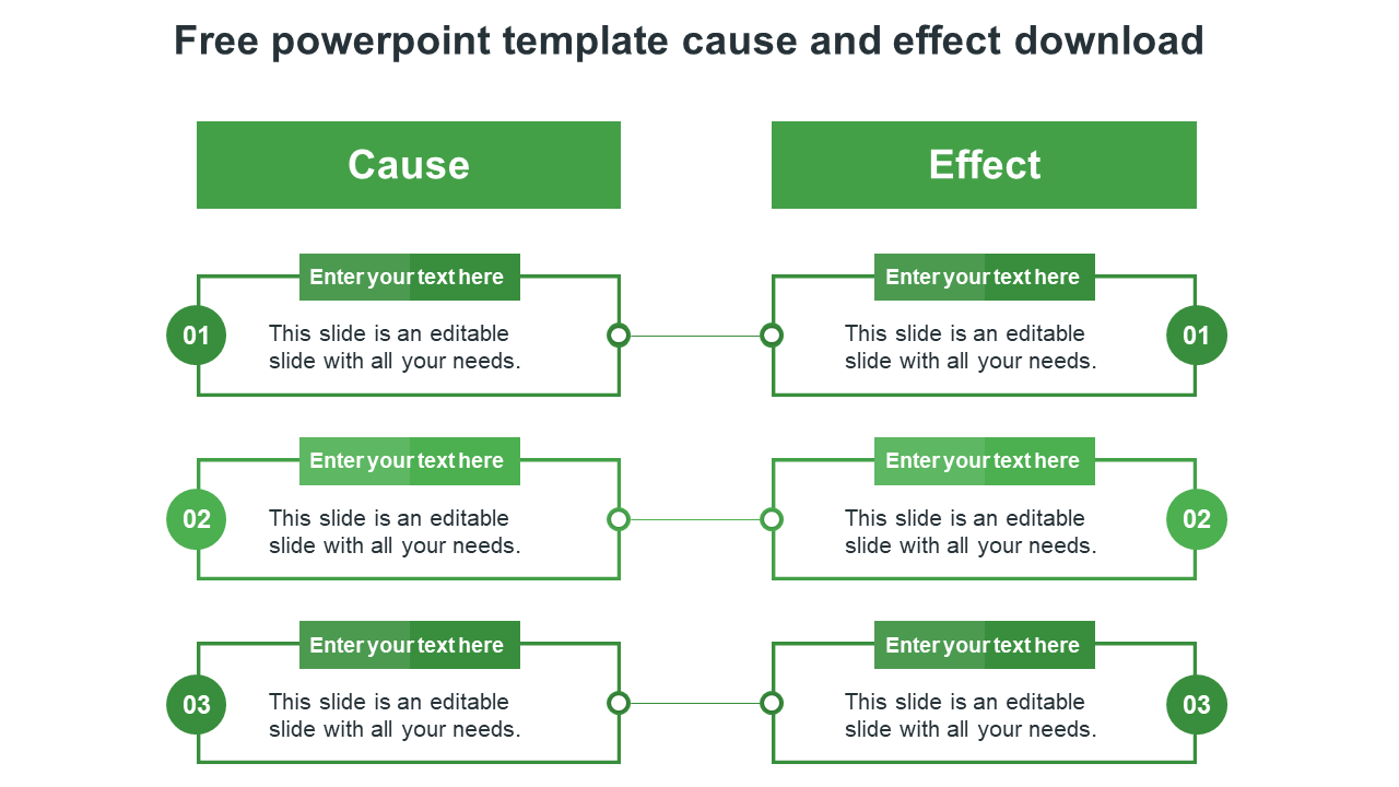 Get Free PowerPoint Cause And Effect Download Template