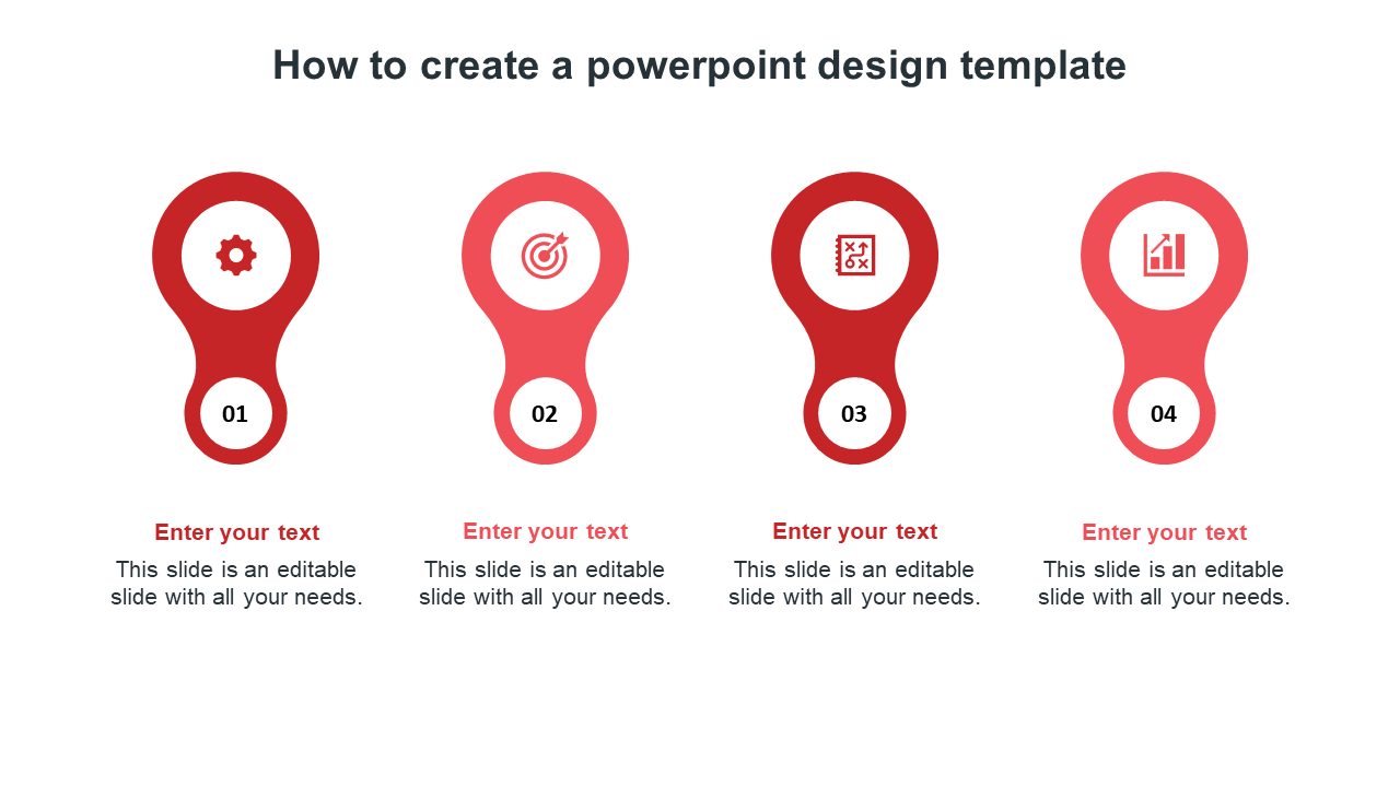 How To Create A PowerPoint Design Template-Four Node