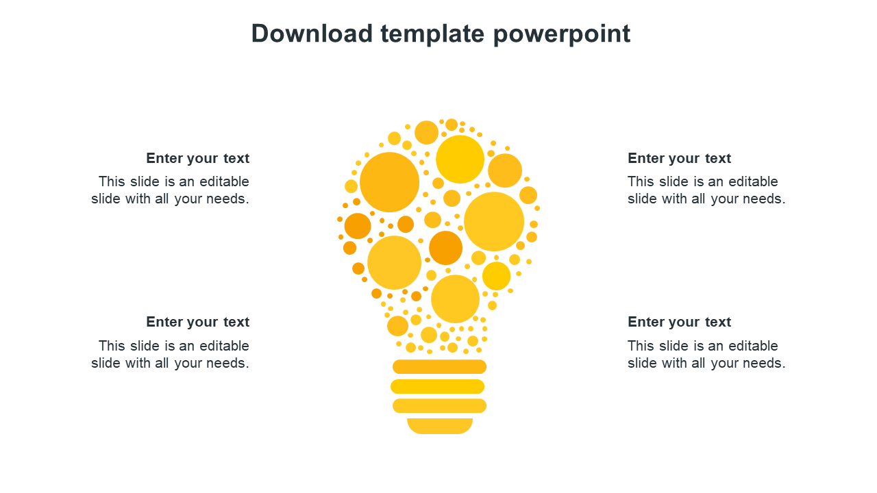 Download Template PowerPoint Presentation Slides 4-Node