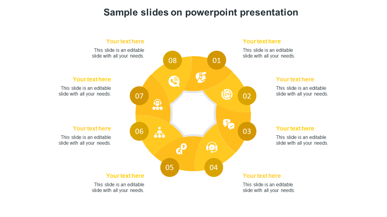 Attractive Sample Slides On PowerPoint Presentation Model