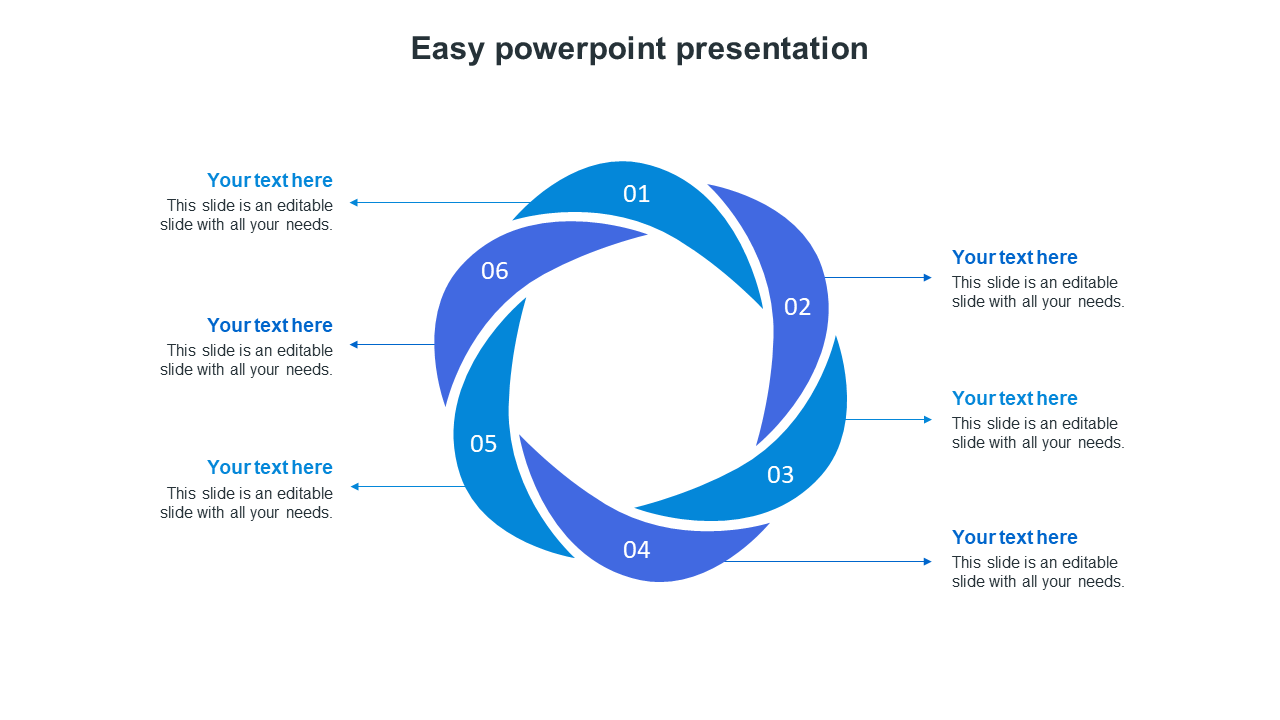 Excellent Easy PowerPoint Presentation Template Slide