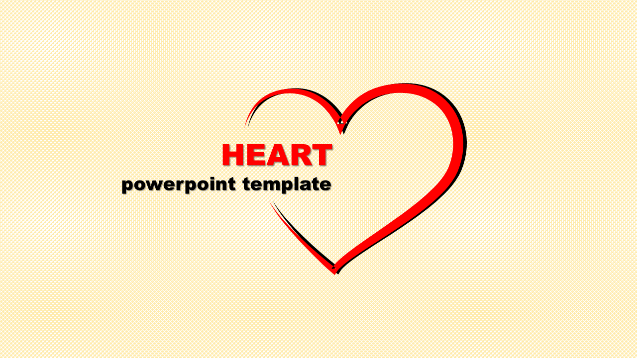 Slide featuring a heart shaped graphic with the text in bold letters.