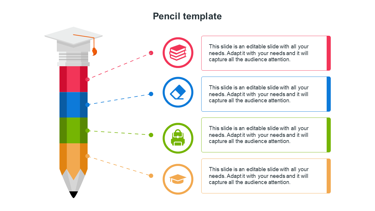 Best Pencil Template PowerPoint Presentation Design