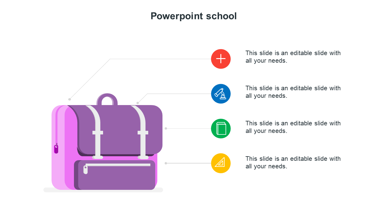 Best PowerPoint School Slide Template Presentation