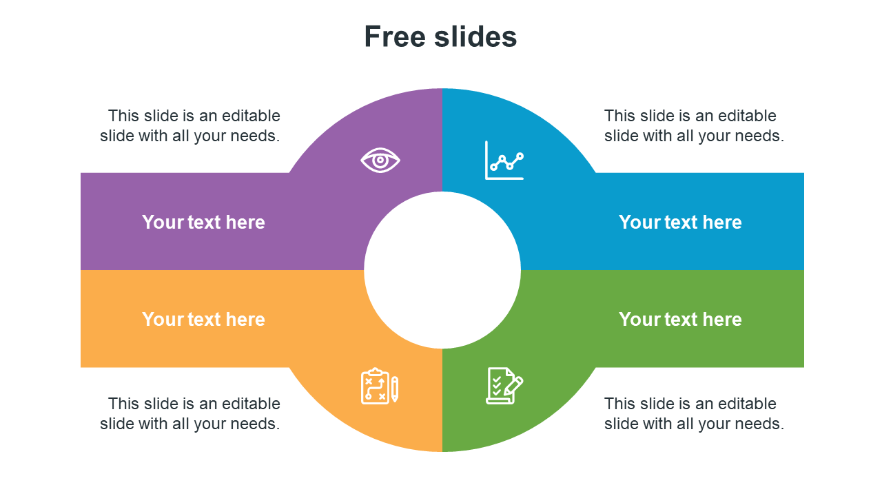 Best Free Slides Template PPT Presentation-Four Node