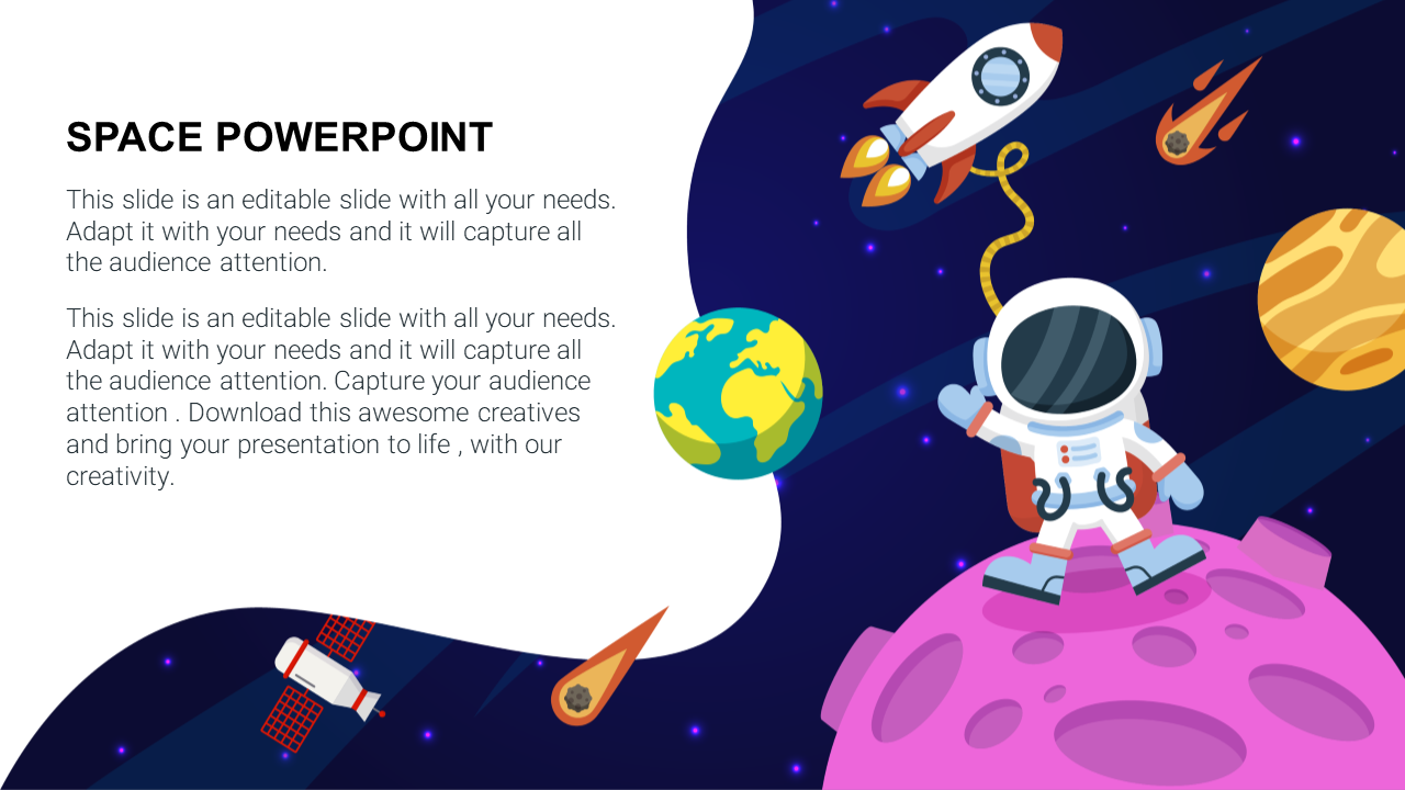 Space PowerPoint Template and Google Slides Themes