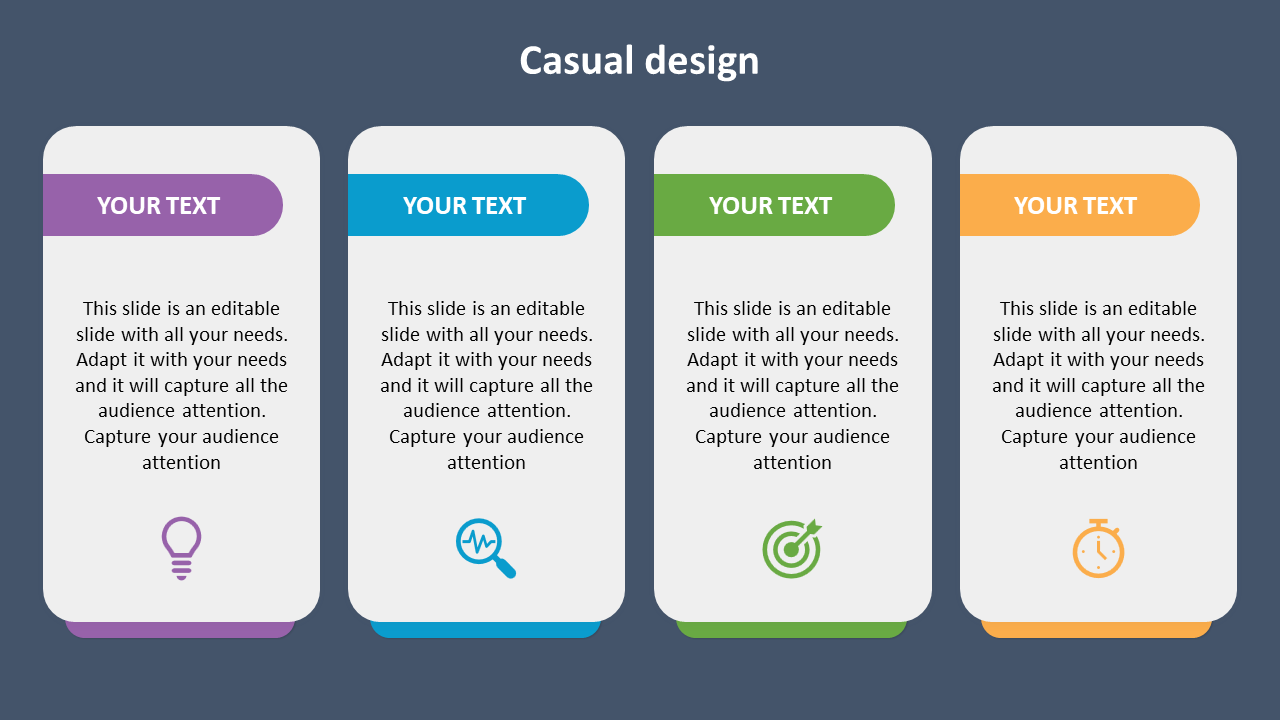 Best Casual Design PowerPoint Template Presentation