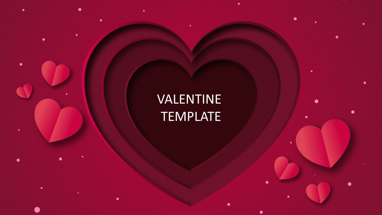 Attractive Valentine Template Slide Design Presentation