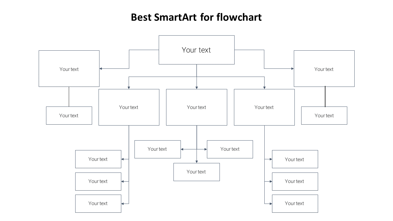 Best Smart Art for Flowchart Slide Template