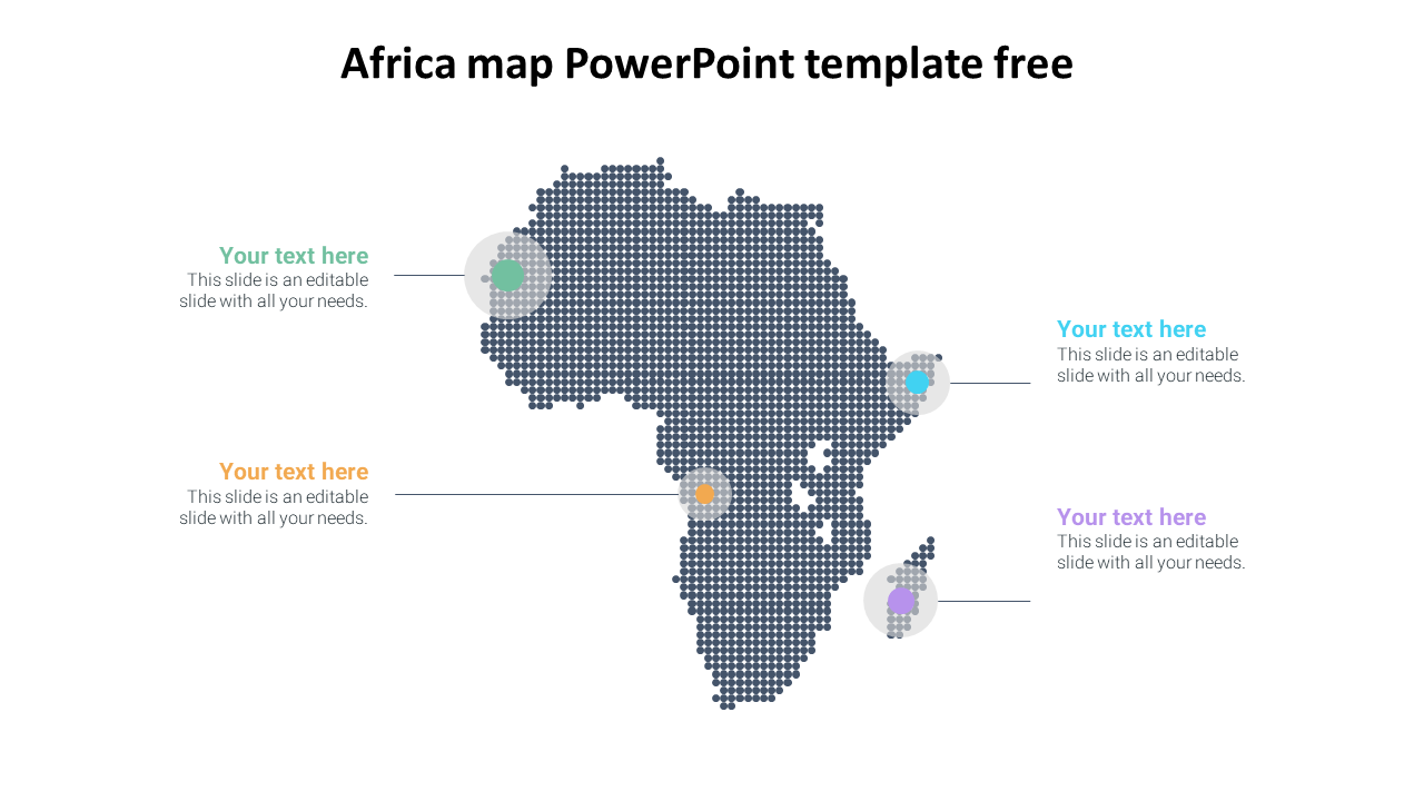 africa map powerpoint template free slide