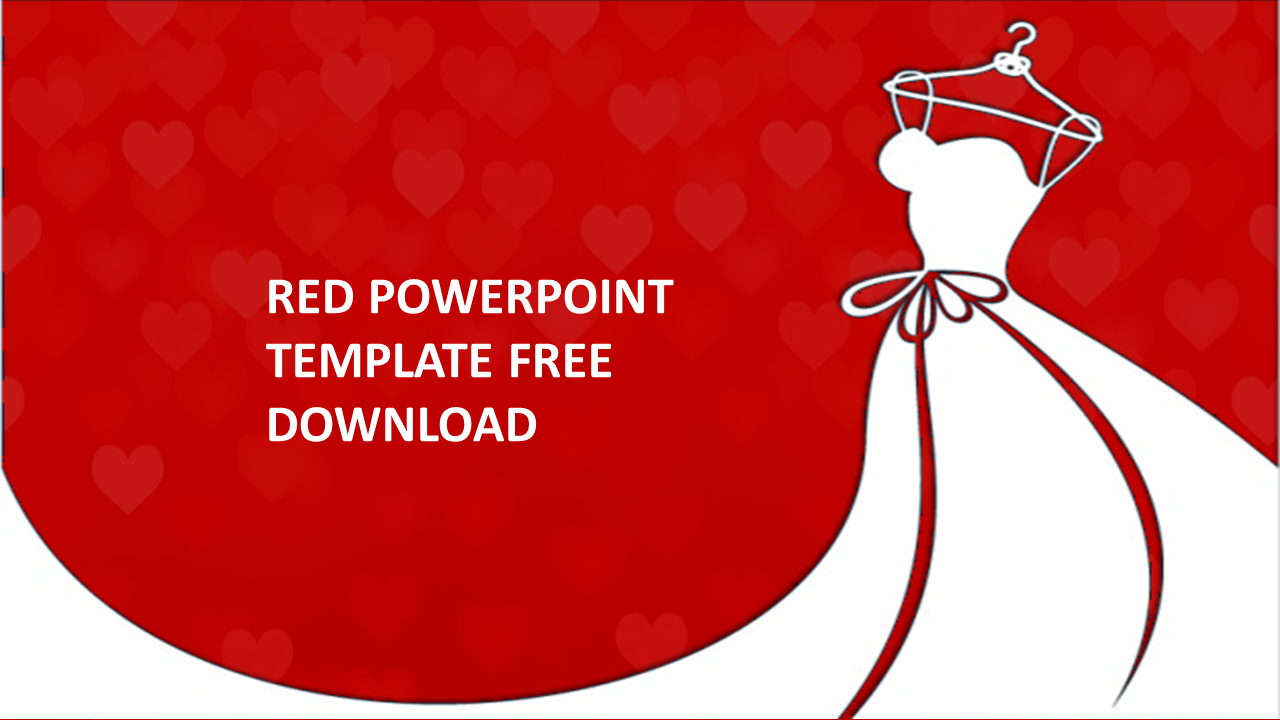 red powerpoint template free download design