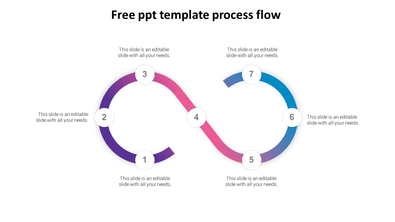 Get Here Free PPT Template Process Flow Slide Diagrams