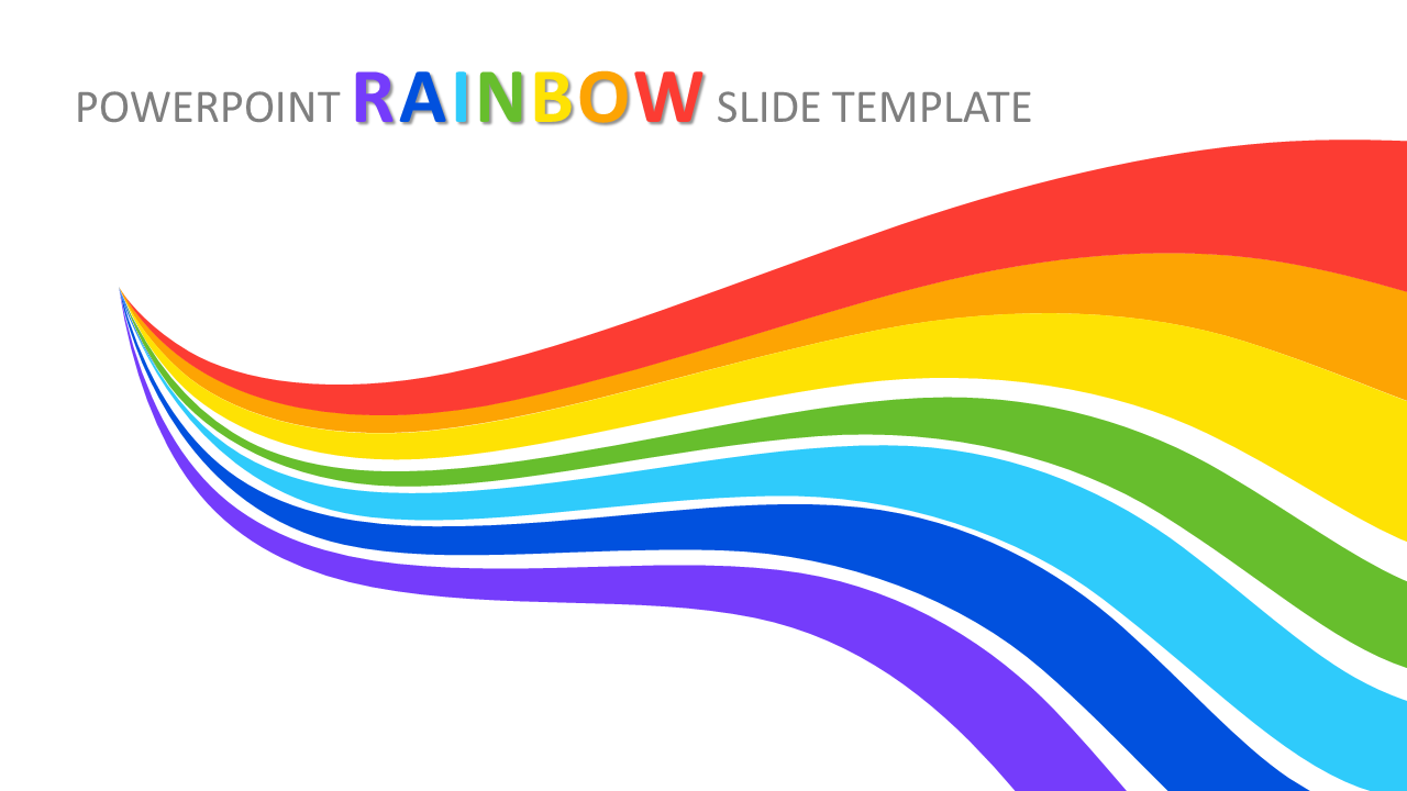 Amazing Powerpoint Rainbow Slide Template Designs Riset