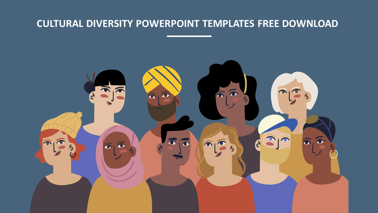 Colorful illustration of people from different cultural backgrounds and a title text.