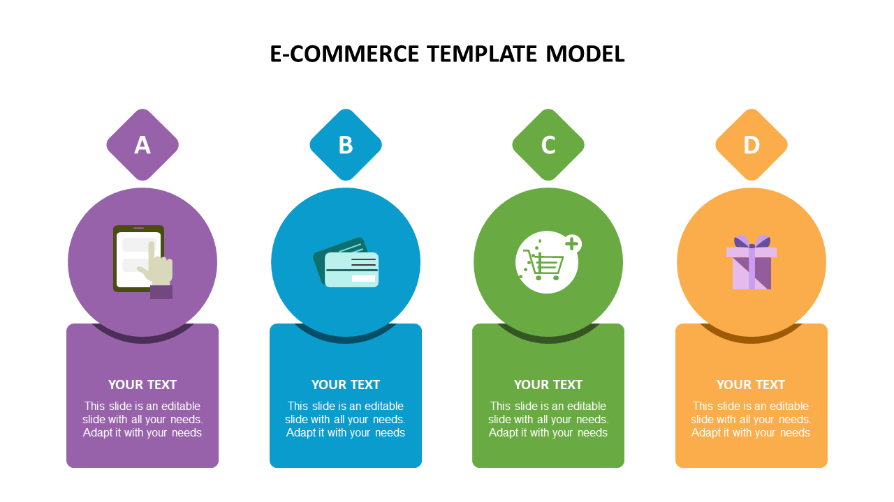 Simple E-commerce Template Model Themes Presentation