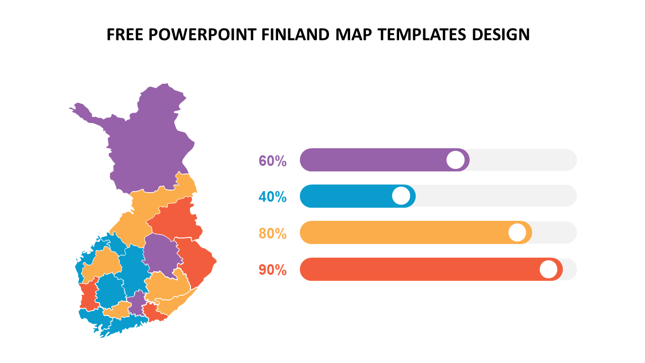 Free PowerPoint Finland Map Templates Design Slides