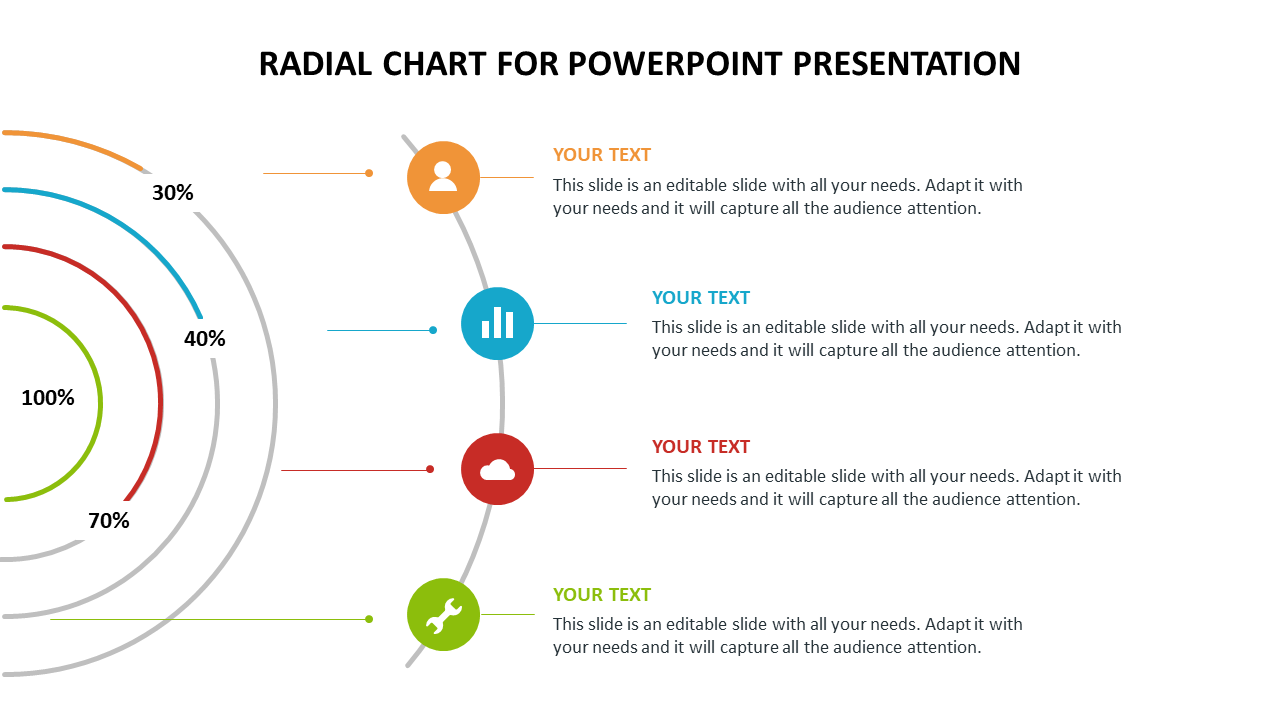 Effective Radial Chart For PowerPoint Presentation