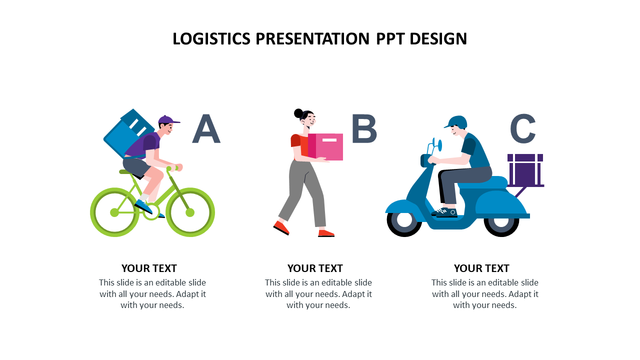 Editable Logistics Presentation PPT Design PowerPoint Slides