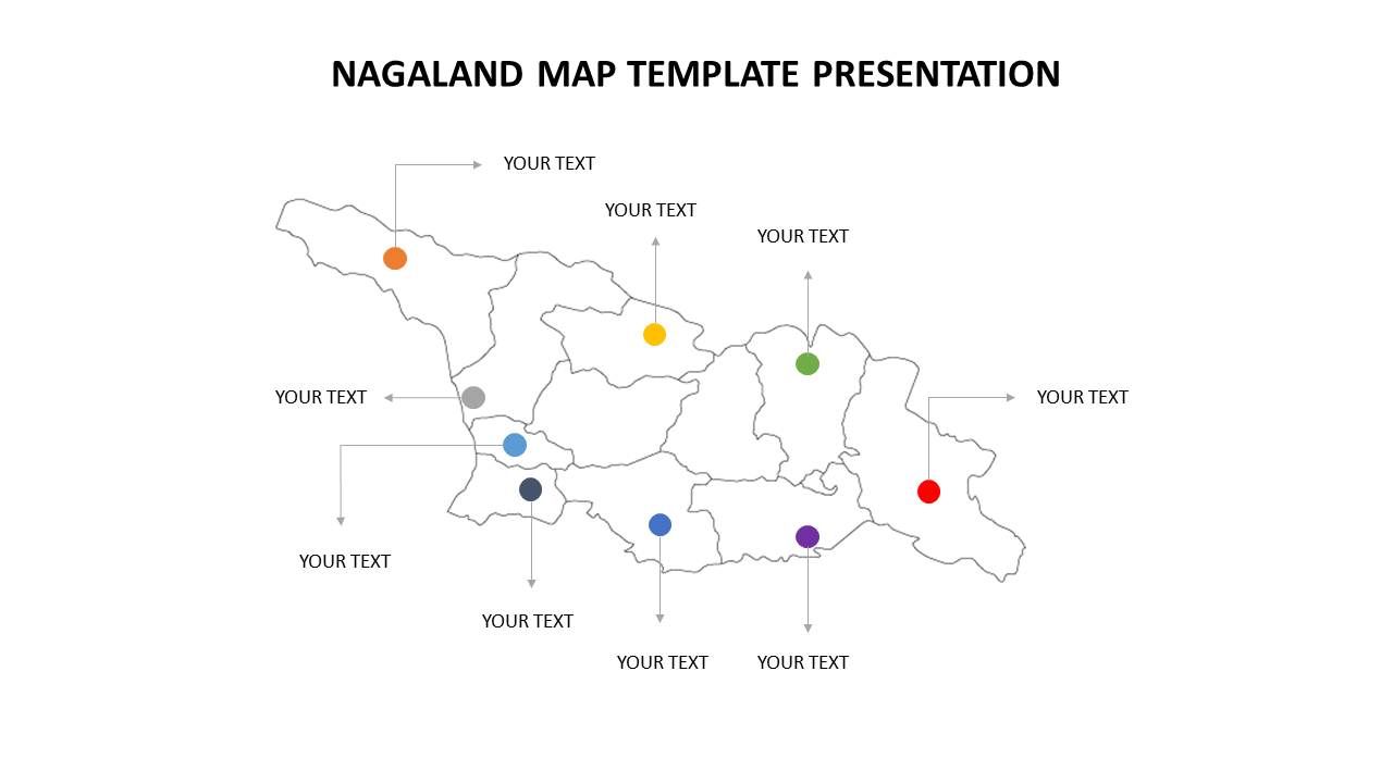 Nagaland Map PPT Presentation Template & Google Slides